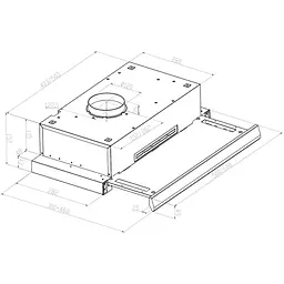 Витяжка телескопічна Pyramida TLX1-60 SL [142747] - мініатюра 10