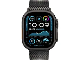 Смарт-годинник Apple Watch Ultra 2 GPS + Cellular 49mm Black Titanium Case w. Black Titanium Milanese Loop - S (MX4W3) - мініатюра 2
