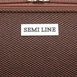 Валіза Semi Line 20 дюймів (S) дюймів (S) 47+5 л коричневий T5960-1 58x37x25.5 см ручна поклажа розширювач - мініатюра 8