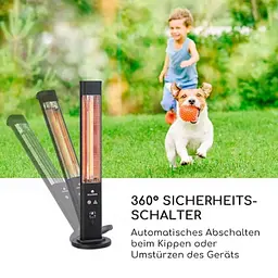 Інфрачервоний обігрівач Blumfeldt Heat Guru Plus Black, 1,2 кВт - мініатюра 7
