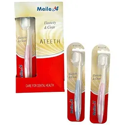 Зубна щітка MEILE-A 1шт з білою щетиною №875