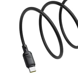 Дата кабель Baseus Silky Series OS Fast Charging USB to Type-C 100W (1m) (P10377703) Cluster Black - мініатюра 4