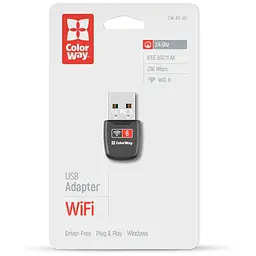 Мережева карта Wi-Fi ColorWay CW-AD-W1 - мініатюра 6