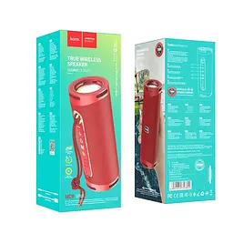 Портативна акустика Hoco Dazzling pulse sports BT speaker HC9 5W бездротова червона - мініатюра 3