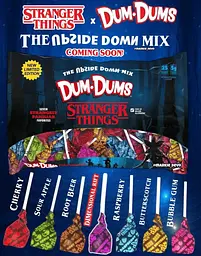 Льодяники Dum-Dums Halloween Stranger Things Upside Down Mixed Lollipops 44 шт 289 г - мініатюра 3