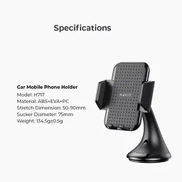 Автомобільний тримач телефону HAVIT HV-H717 HAVIT (24798-000) - мініатюра 13