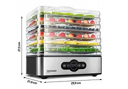Сушарка дегідратор для харчових продуктів грибів і фруктів Mozano Dehydrator 400 Вт - мініатюра 9