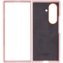 Шкіряний чохол Leather Case (AAA) для Samsung Galaxy Z Fold7 Pink - мініатюра 3