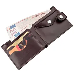 Чоловічий шкіряний гаманець SHVIGEL 10,5х9х0,5 см acs0014985 - мініатюра 3