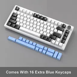 Клавіатура MageGee MK-Star 75 Brown Switch Black/White/Blue (6971969727953-UA) [159845] - мініатюра 3