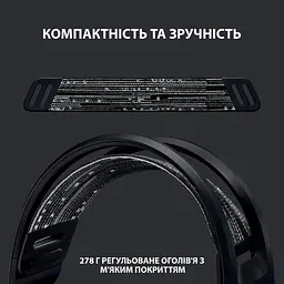 Ігрова гарнітура Logitech G733 Lightspeed Wireless RGB Black (981-000864) - мініатюра 2