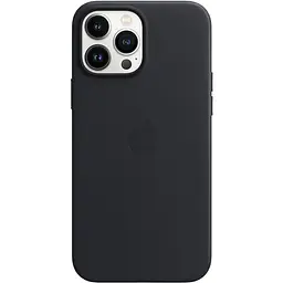 Оригінальний шкіряний чохол Apple Leather Case with MagSafe для iPhone 13 Pro Max (6.7") Midnight Black MM1R3ZM/A
