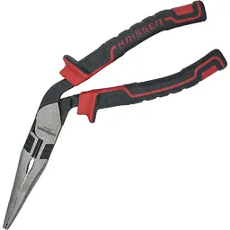 Довгогубці 200мм вигнуті Cr-Ni Blacken Polished 50% SAVE POWER 41185 Haisser