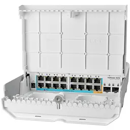 Комутатор Mikrotik CRS318-1Fi-15Fr-2S-OUT, 16х10/100 Ethernet ports, 2хSFP ports