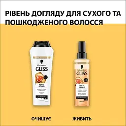 Шампунь для сухого та пошкодженого волосся Gliss Total Repair 400 мл - мініатюра 5