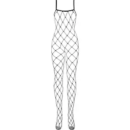 Бодістокінг з великим вічком і відкритими грудьми Obsessive Bodystocking N102 S/M/L, чорний - мініатюра 3