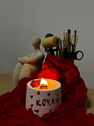 Подарунковий набір для виготовлення та розпису акриловими фарбами соєвої свічки - мініатюра 8