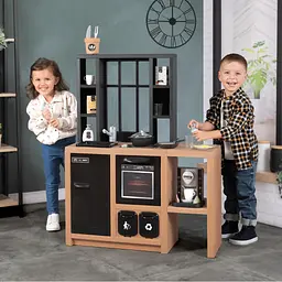 Ігровий набір Smoby Інтерактивна кухня Лофт із кавоваркою, аксесуарами та звуковим ефектом (312600) - мініатюра 11