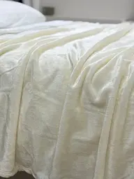 Плед Ecotton 200х220 см Well Soft світло-молочний (11-9608 Coconut milk) (24921) - мініатюра 2