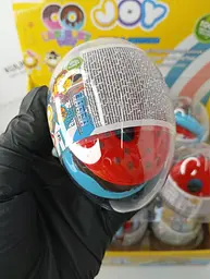 Яйце Прозоре Пончик Пластик 10г 12шт - мініатюра 2