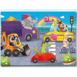 М’які пазли Vladi Toys Транспорт 24 елементи VT1102-32