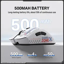 Комп'ютерна миша Onikuma DM01 (Wired/2,4G) Білий - мініатюра 3