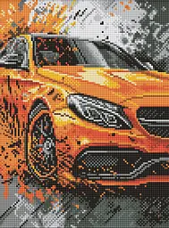 Набір з алмазною мозаїкою на підрамнику Яскрава міць Ideyka AMO8242, 30x40 см