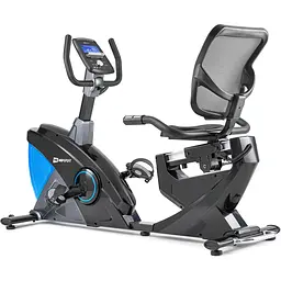 Горизонтальний велотренажер Hop-Sport HS-070L Helix синій iConsole+ - мініатюра 8