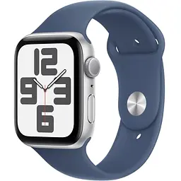 Apple Watch SE 2 2024 GPS 44mm Silver Aluminium with Denim Sport Band M/L MXER3 - мініатюра 2