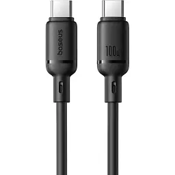 Кабель Baseus Silky Series Type-C to Type-C 100W 1m Black (P10377704113-00) [141244]