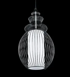 Люстра стельова Splendid Ray L606/1, E27, 40W, Чорний/білий, сучасний стиль, регулювання висоти - мініатюра 2