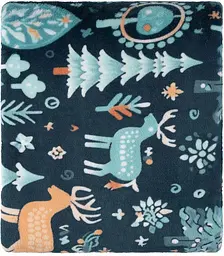 Плед Ardesto Christmas Flannel Олені Зелений ART0127PB 160х200 см - мініатюра 2