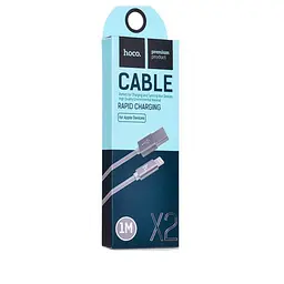 Кабель Hoco X2 knitted Lightning Charging cable Tarnish - мініатюра 2