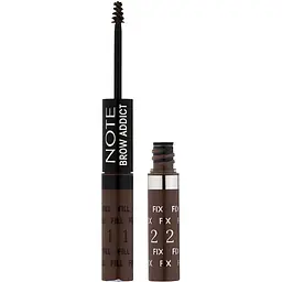 Тінт та гель для брів 2 в 1 Note Cosmetique Brow Addict Tint & Shaping Gel Dark Brown відтінок 3, 10 мл - мініатюра 5