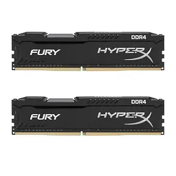 Модуль пам'яті HyperX DDR4 16Gb (2x8) Kingston Fury 2400 MHz (HX424C15FB2K2/16) Б/в