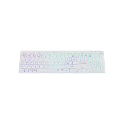 Клавіатура Canyon HKB-W11 Slim Dual Mode Wireless/Bluetooth RGB UA White (CNS-HBTK11W) - мініатюра 3