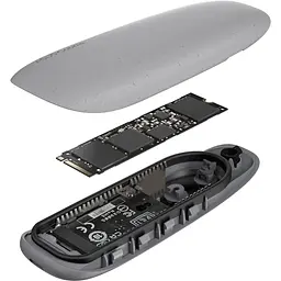 Зовнішня кишеня ASUS для SSD COBBLE/GRAY/G/AS/ESD-A1A /GRAY/G/ PCIe NVMe M.2 2230/2242/2260/2280 USB Type-C 3.2 Gen 2x1 сірий (90DD02R6-M09000) - мініатюра 10