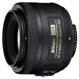 Об'єктив Nikon 35mm f/1.8G AF-S DX Nikkor для цифрових дзеркальних камер