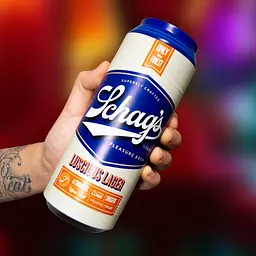 Мастурбатор - банка пива Blush Schag's Luscious Lager Masturbator Frosted, самозмащуваний, вакуум - мініатюра 7