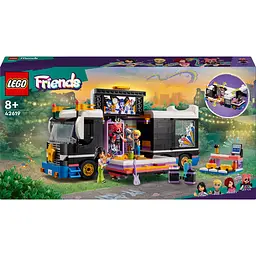 Конструктор LEGO Friends Автобус для музичного туру попзірки 845 деталі (42619)