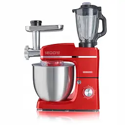 Кухонний комбайн-тестоміс 3 до 1 Heinrich's HKM 8083 Red 10 л