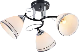 Люстра декоративна Valeso V XA1250C/3 Black+Chrome на 3 плафони