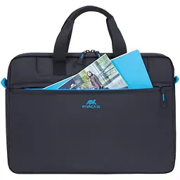 Сумка для ноутбука Rivacase 15.6" Black (8037) (8037 (Black)) - мініатюра 2