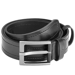 Ремінь чоловічий шкіряний Semi Line Black (P8236-0 L) 110 см