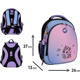 Рюкзак шкільний напівкаркасний Yes S-109 Cute Unicorn (559877) - мініатюра 8