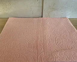 Простирадло махрове жакардове Parisa Home 200х220 щільність 400 г/м2 персикове - мініатюра 4