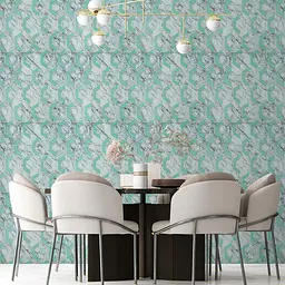 Панель стінова Sticker Wall 3D 700х700х4мм Сіро-зелені стільники мармур SW-00002006 - мініатюра 5