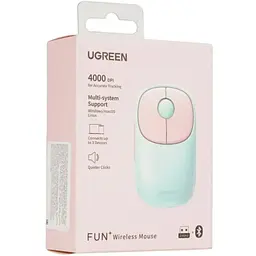 Акумуляторна бездротова миша UGREEN MU102 FUN+ 2 стандартна бірюзова (м'ятна) - мініатюра 4