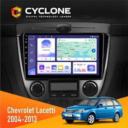 Штатна магнітола Chevrolet Lacetti 2004-2013 Climate Cyclone C9-011 4x64, DSP Cyclone (НФ-00006942)