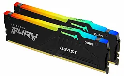 Модуль пам'яті Kingston Fury DDR5 16GB (2x8) 5600MHz Beast Black RGB (KF556C40BBAK2-16)